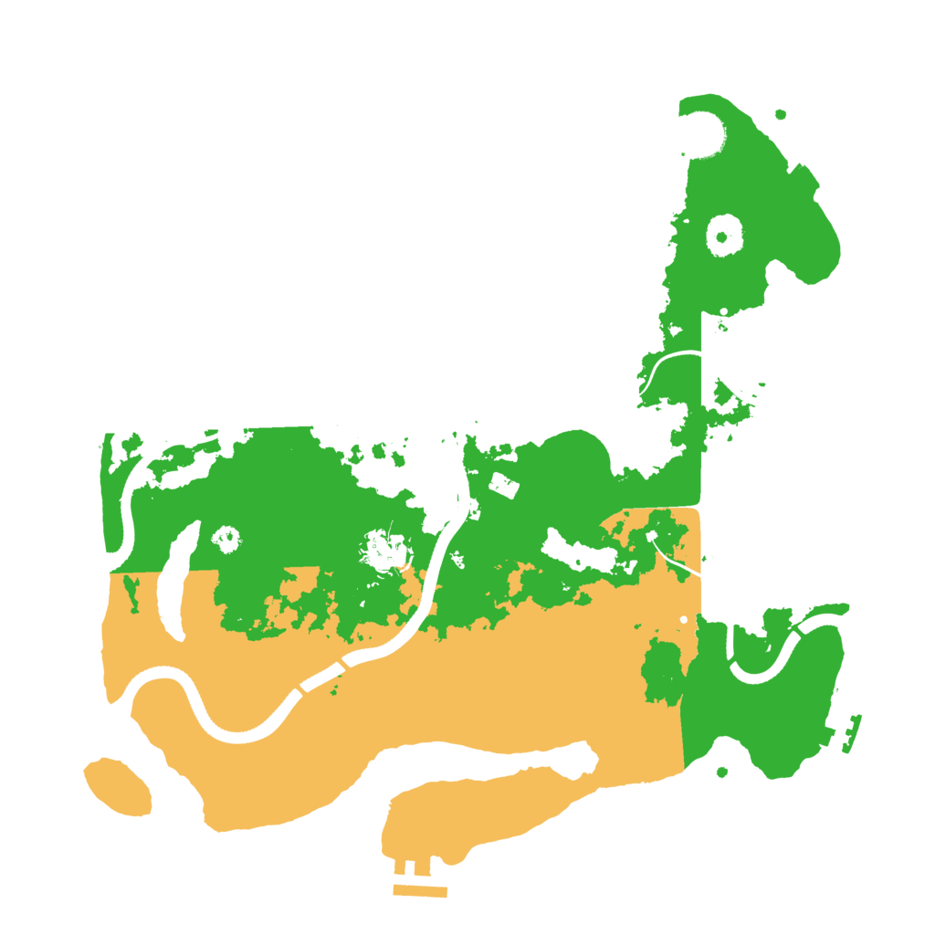 Biome Rust Map: Procedural Map, Size: 3500, Seed: 1976