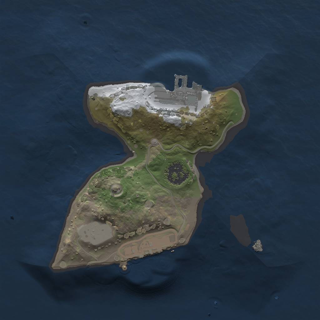 Rust Map: Procedural Map, Size: 1500, Seed: 18, 6 Monuments