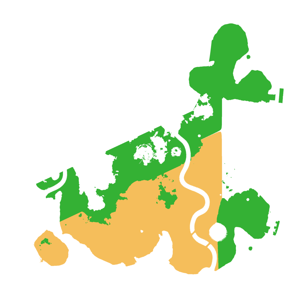 Biome Rust Map: Procedural Map, Size: 3000, Seed: 1400100396