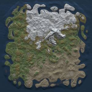 Thumbnail Rust Map: Procedural Map, Size: 6000, Seed: 1791202850, 20 Monuments