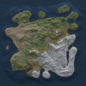 Thumbnail Rust Map: Procedural Map, Size: 3500, Seed: 1475853027, 15 Monuments