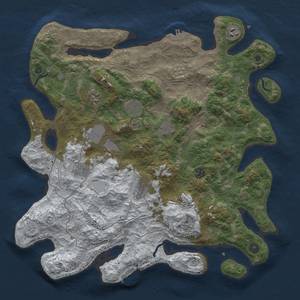 Thumbnail Rust Map: Procedural Map, Size: 4250, Seed: 999999, 18 Monuments