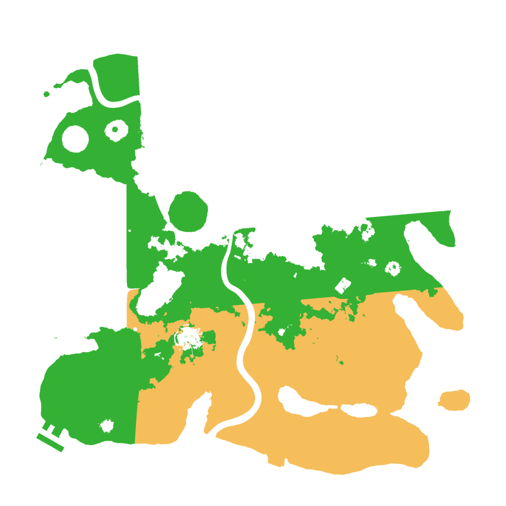 Biome Rust Map: Procedural Map, Size: 3500, Seed: 132555560