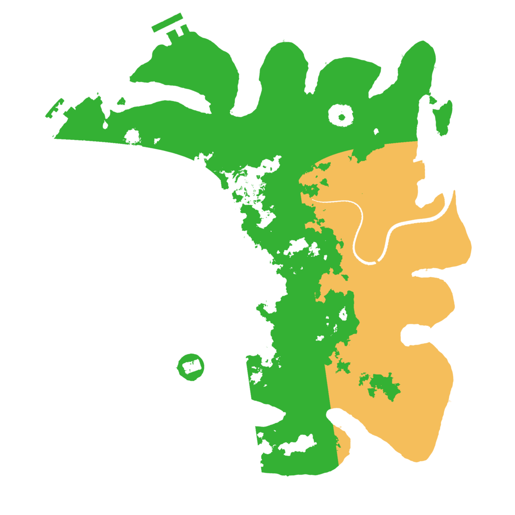 Biome Rust Map: Procedural Map, Size: 3200, Seed: 40514