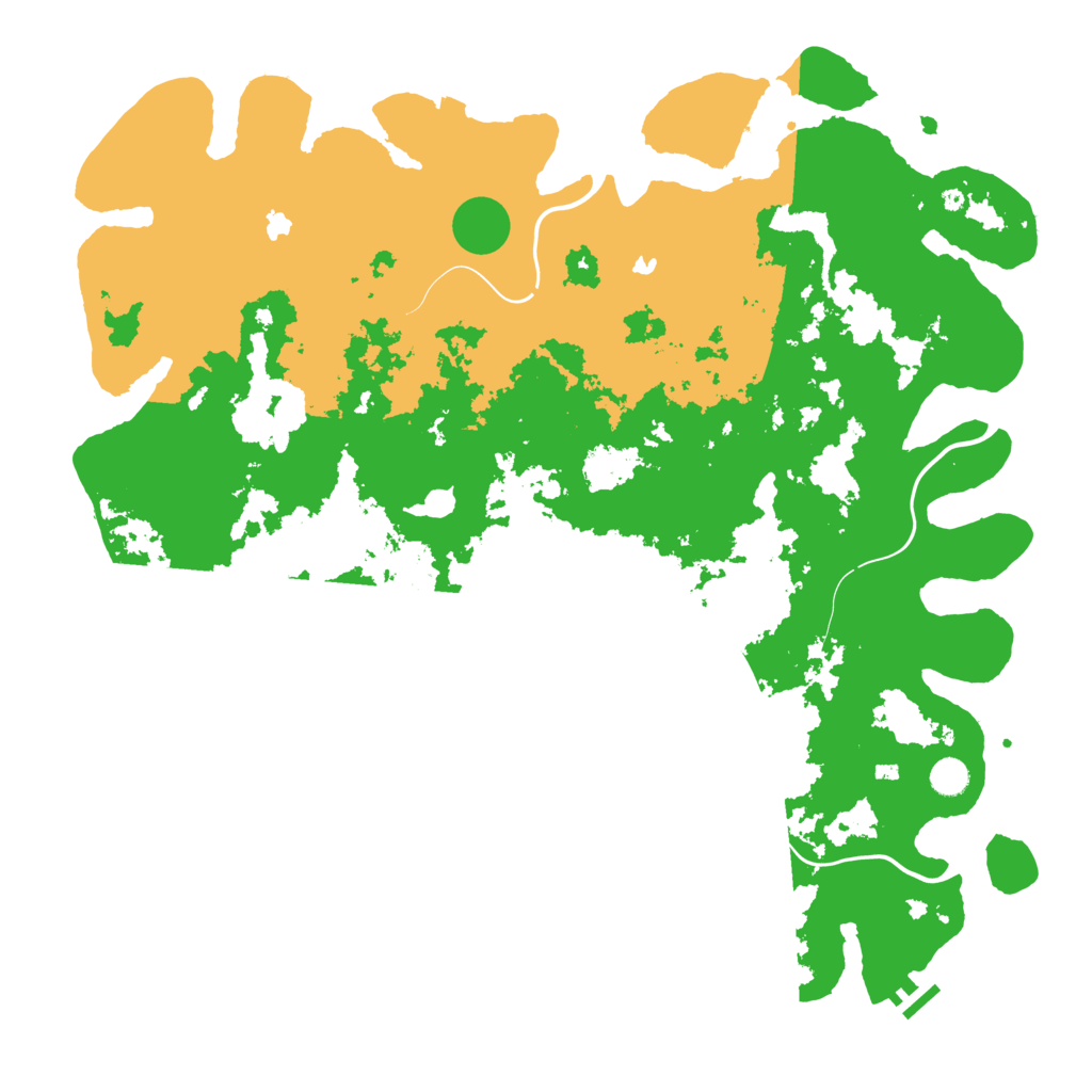 Biome Rust Map: Procedural Map, Size: 5000, Seed: 7349872