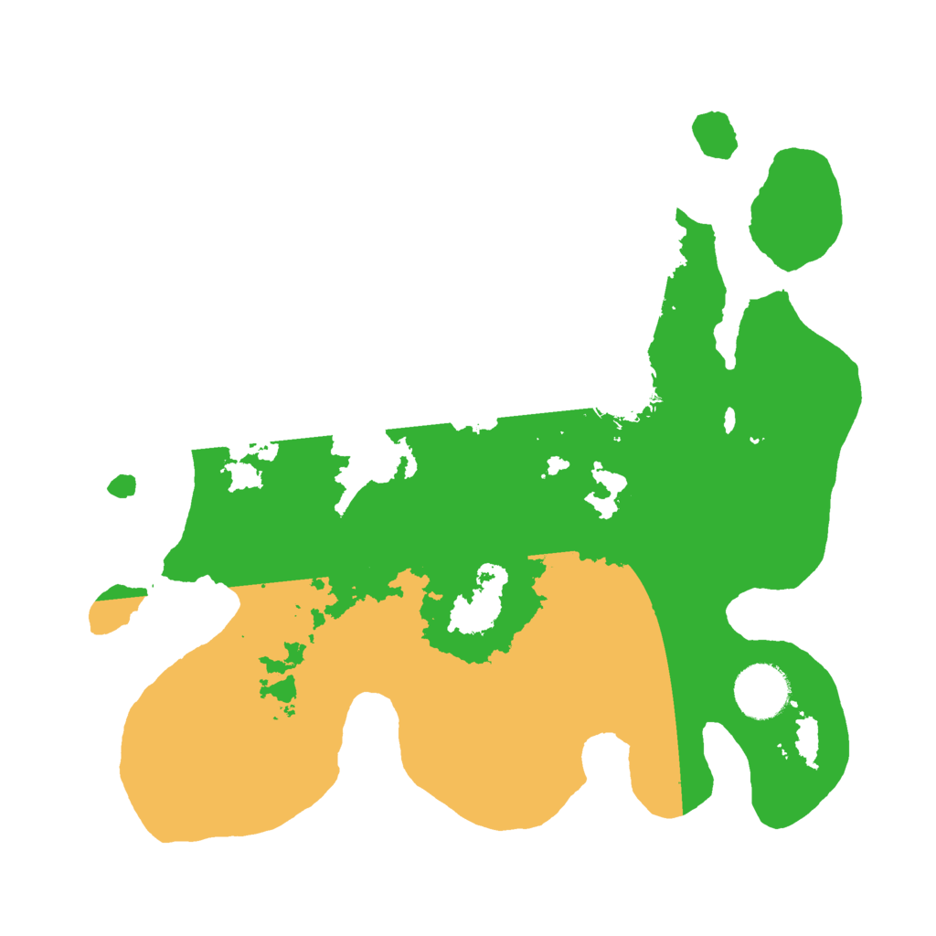 Biome Rust Map: Barren, Size: 3000, Seed: 1052661653