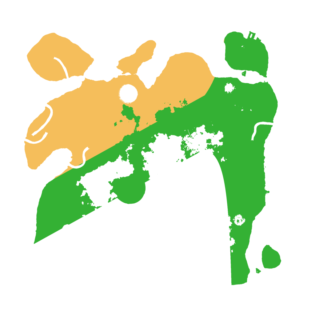 Biome Rust Map: Procedural Map, Size: 3000, Seed: 3366990