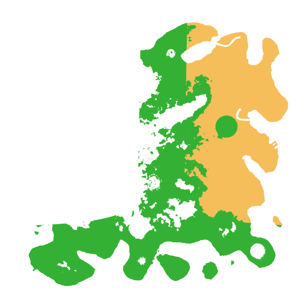 Biome Rust Map: Procedural Map, Size: 3700, Seed: 1621