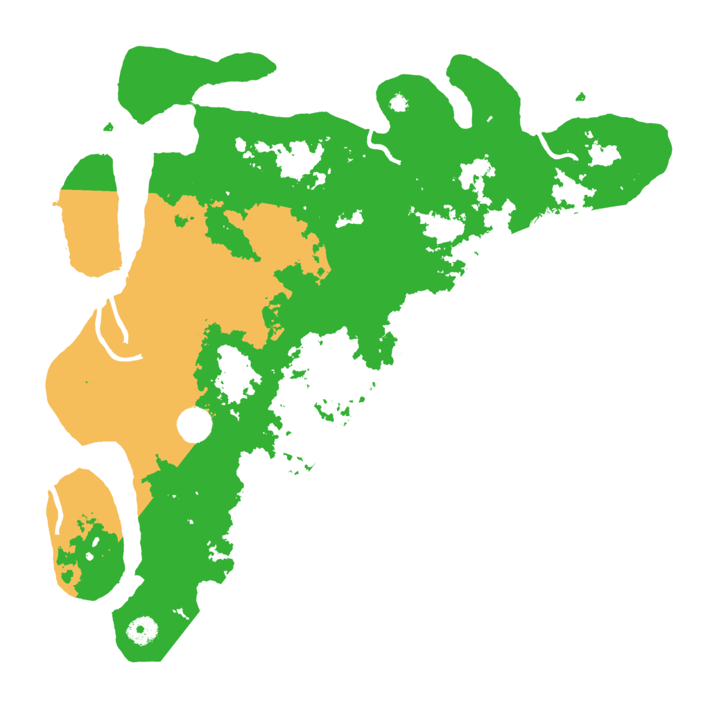 Biome Rust Map: Procedural Map, Size: 3700, Seed: 551420402