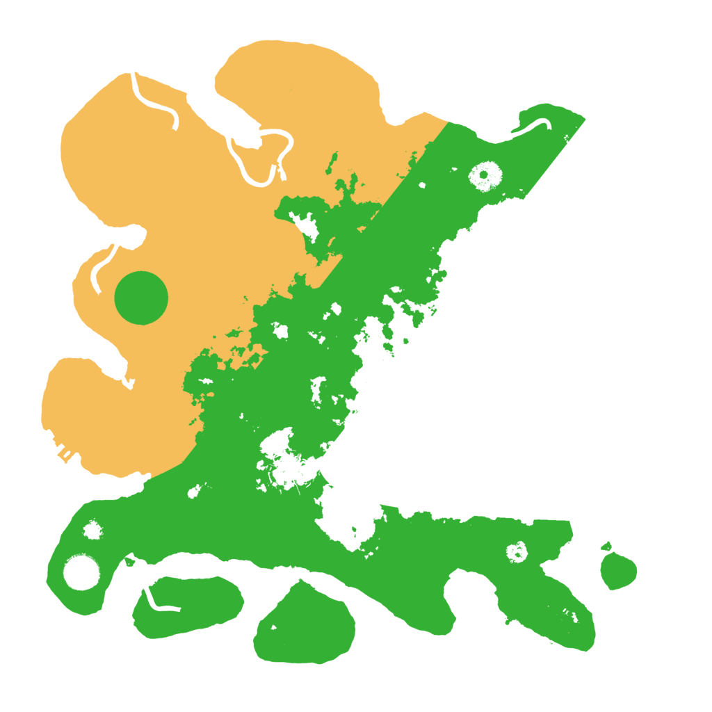 Biome Rust Map: Procedural Map, Size: 3500, Seed: 498167807