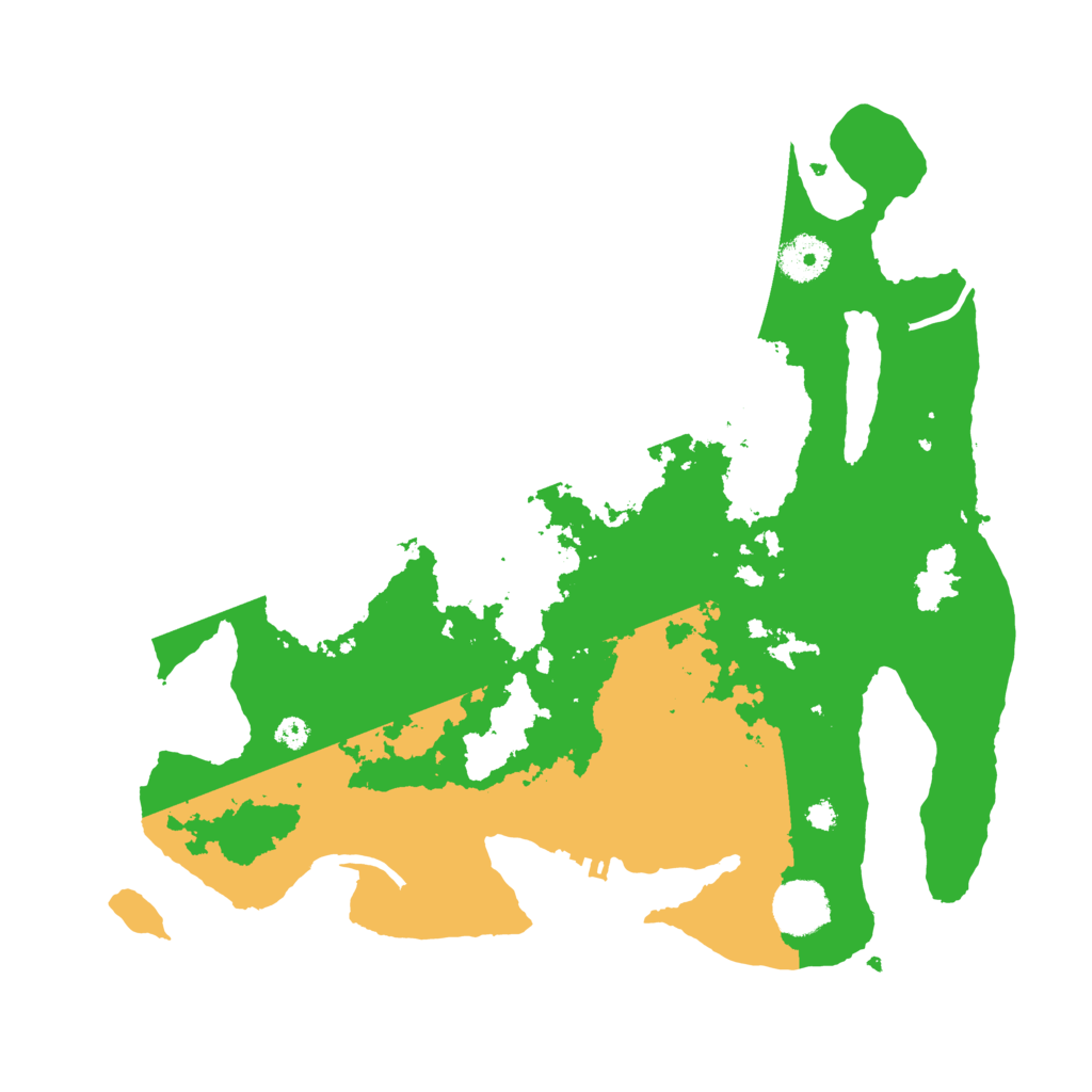 Biome Rust Map: Procedural Map, Size: 3500, Seed: 24071