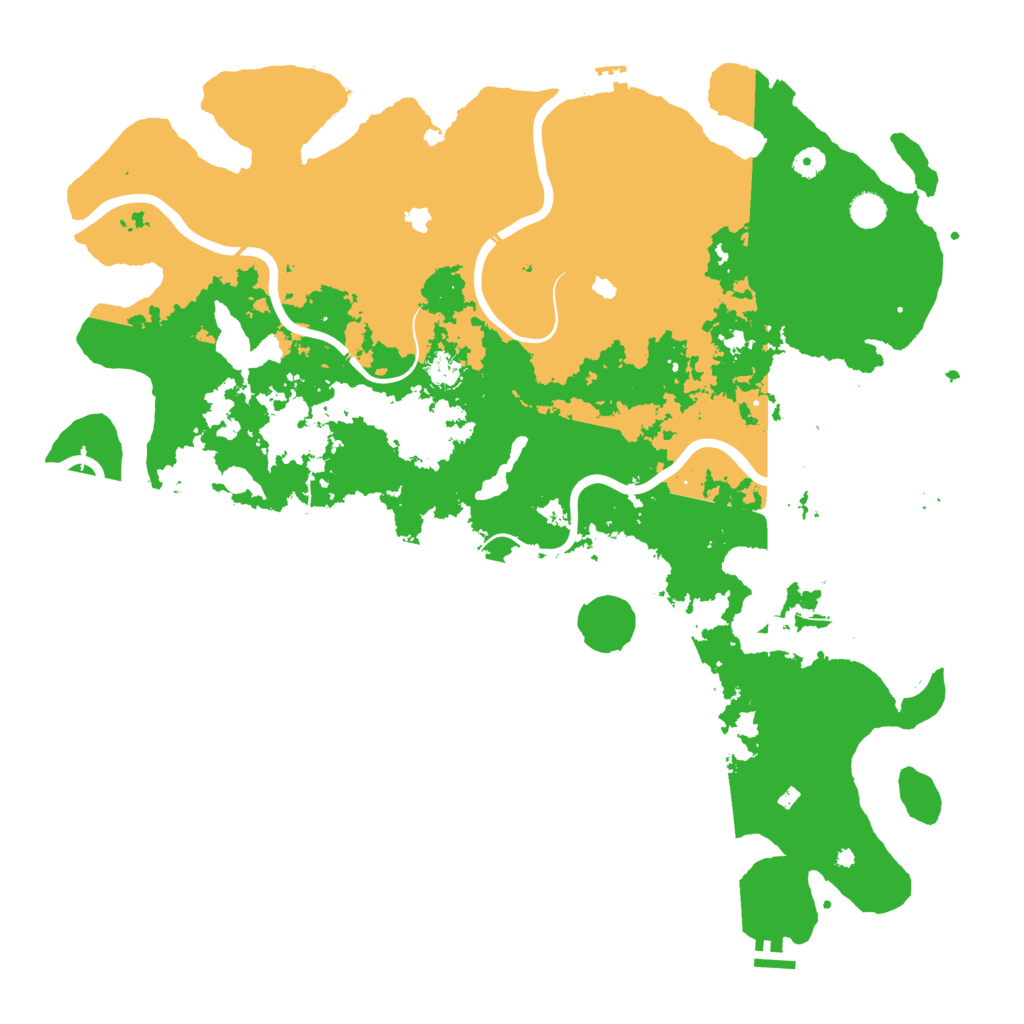 Biome Rust Map: Procedural Map, Size: 5000, Seed: 1995496248