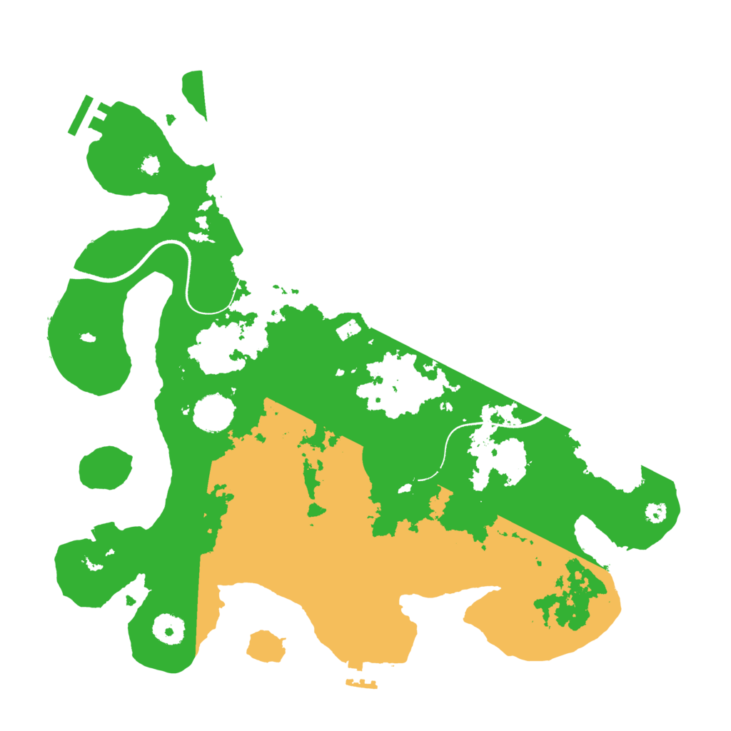 Biome Rust Map: Procedural Map, Size: 3500, Seed: 17300