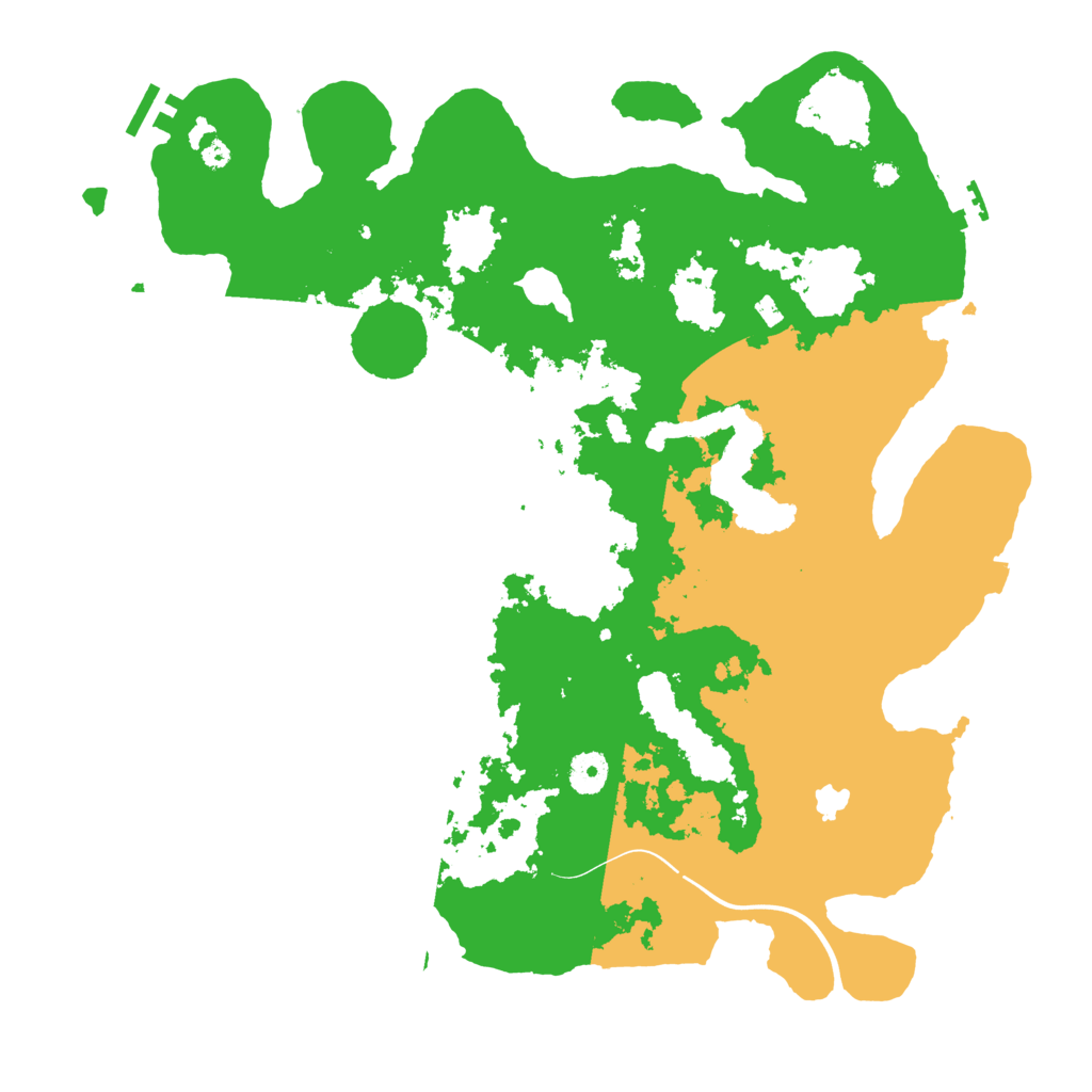 Biome Rust Map: Procedural Map, Size: 4000, Seed: 52251