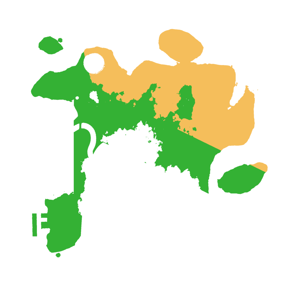 Biome Rust Map: Procedural Map, Size: 2600, Seed: 52342