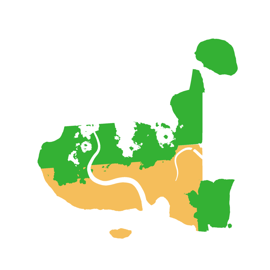 Biome Rust Map: Procedural Map, Size: 2500, Seed: 1857806905