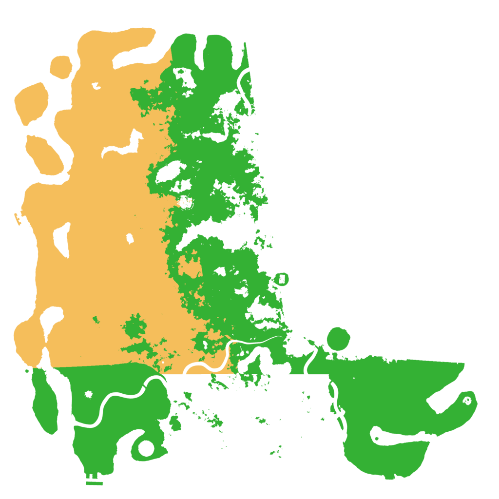 Biome Rust Map: Procedural Map, Size: 6000, Seed: 8673452