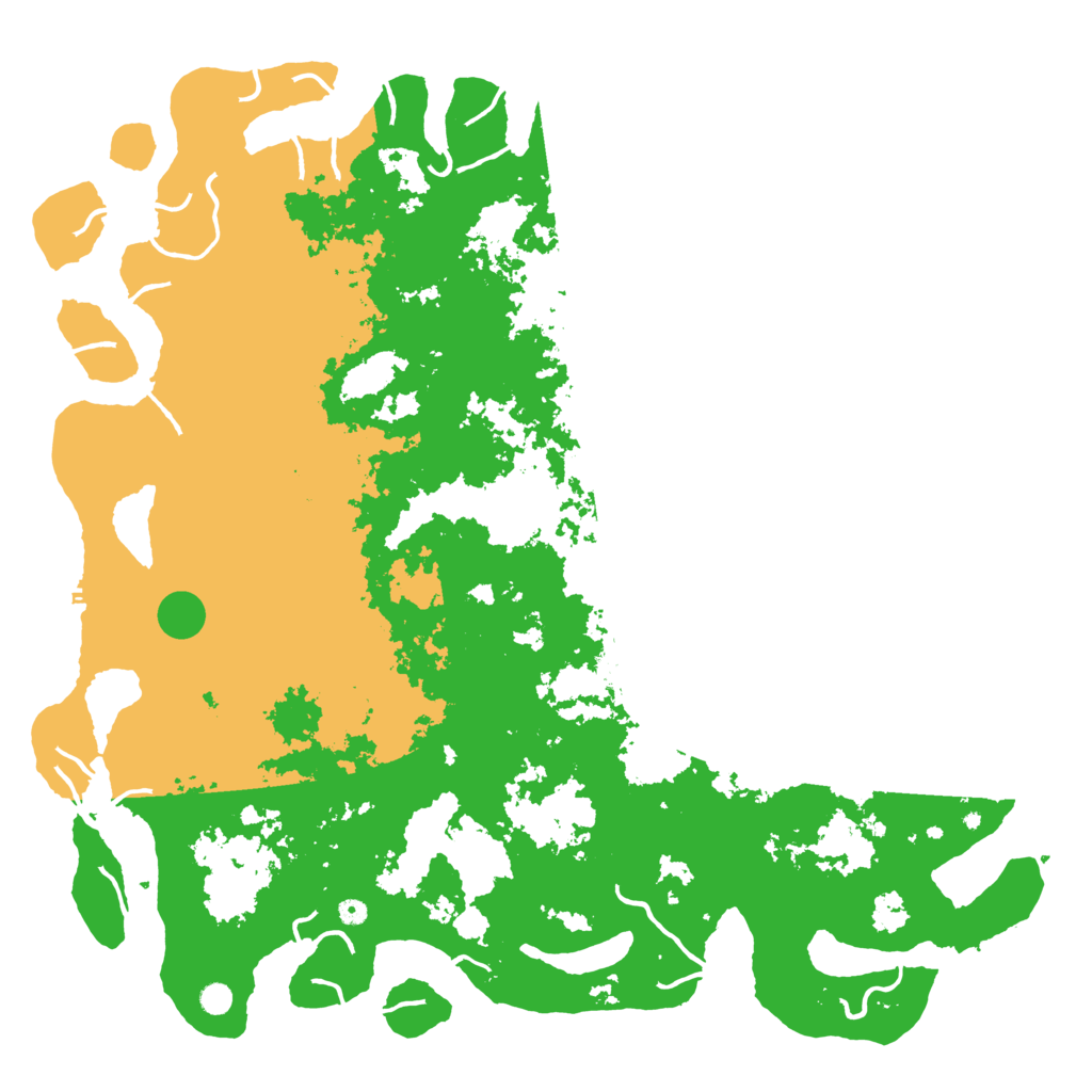 Biome Rust Map: Procedural Map, Size: 6000, Seed: 8673452