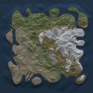 Thumbnail Rust Map: Procedural Map, Size: 3850, Seed: 583781680, 19 Monuments