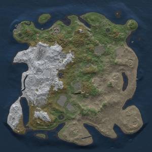 Thumbnail Rust Map: Procedural Map, Size: 3850, Seed: 1668074513, 20 Monuments