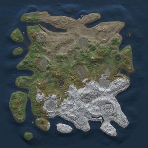 Thumbnail Rust Map: Procedural Map, Size: 3700, Seed: 974050702, 18 Monuments