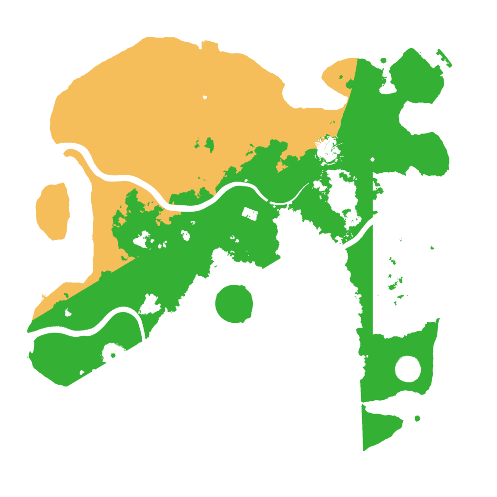 Biome Rust Map: Procedural Map, Size: 3500, Seed: 1764991515