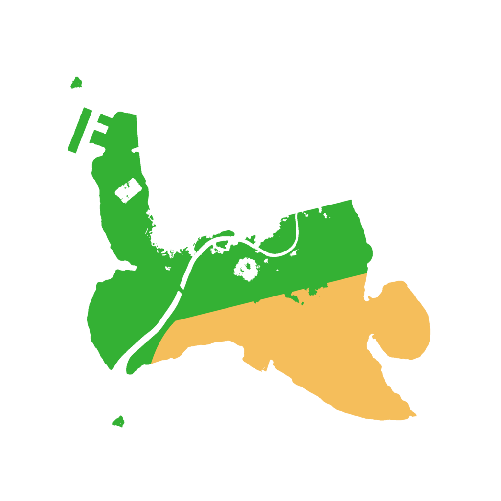 Biome Rust Map: Procedural Map, Size: 2200, Seed: 948807996
