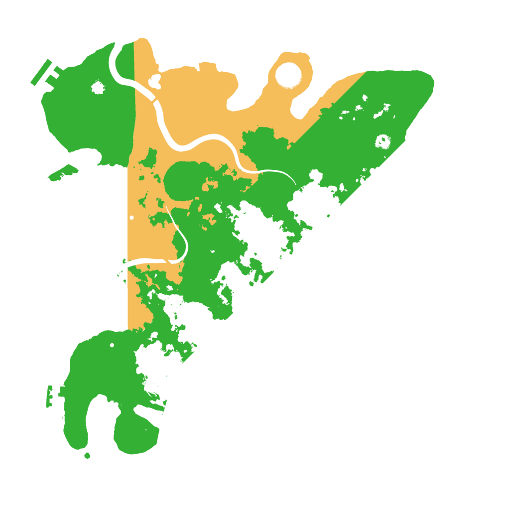 Biome Rust Map: Procedural Map, Size: 3500, Seed: 863867294