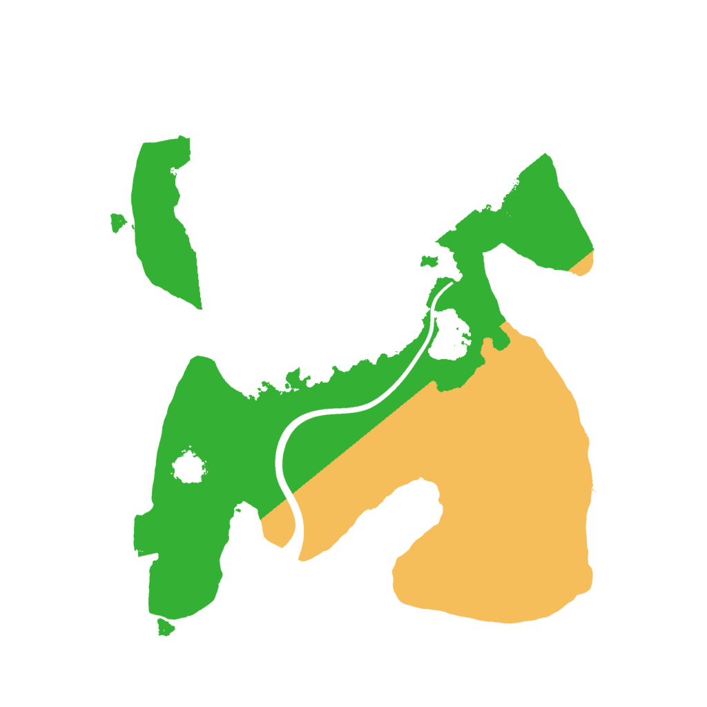 Biome Rust Map: Procedural Map, Size: 2000, Seed: 123356