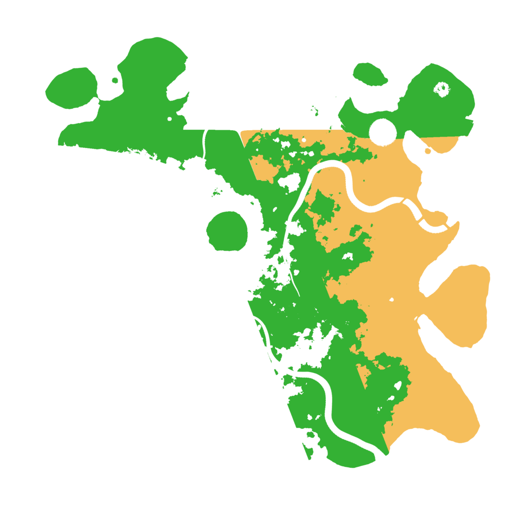 Biome Rust Map: Procedural Map, Size: 3500, Seed: 1256768979