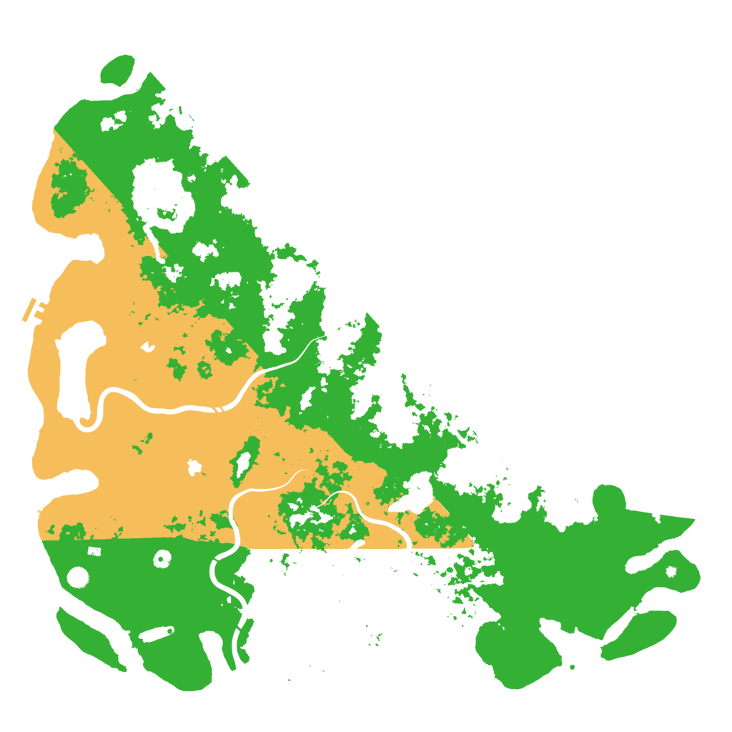 Biome Rust Map: Procedural Map, Size: 6000, Seed: 43168065
