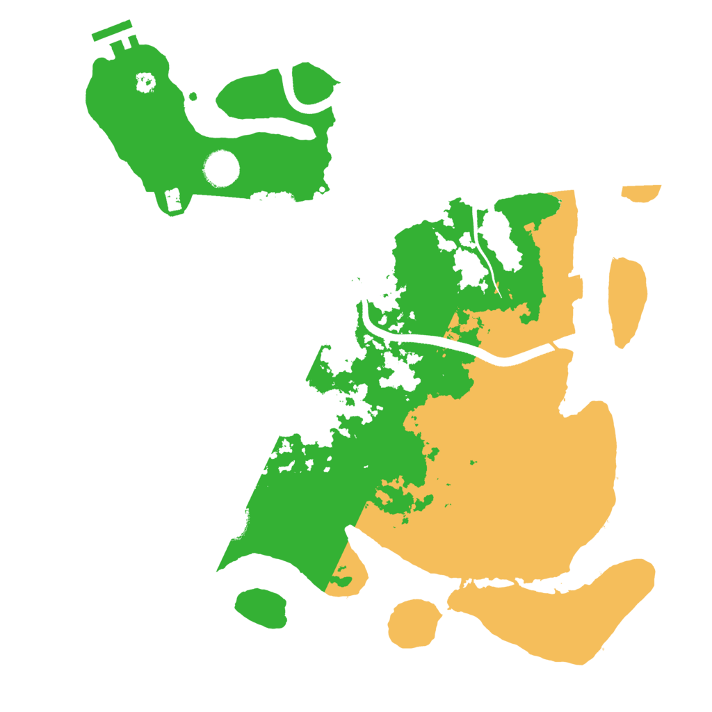 Biome Rust Map: Procedural Map, Size: 3500, Seed: 1995383482