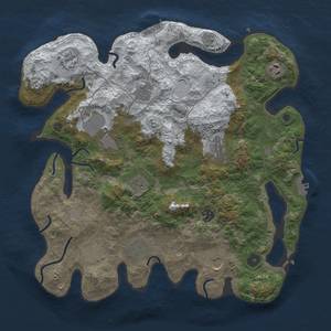 Thumbnail Rust Map: Procedural Map, Size: 3850, Seed: 735385059, 20 Monuments