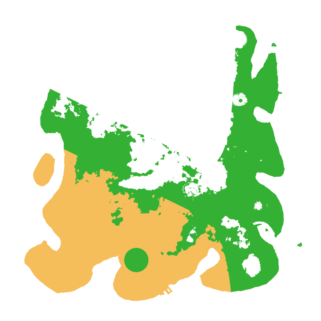 Biome Rust Map: Procedural Map, Size: 3500, Seed: 55439