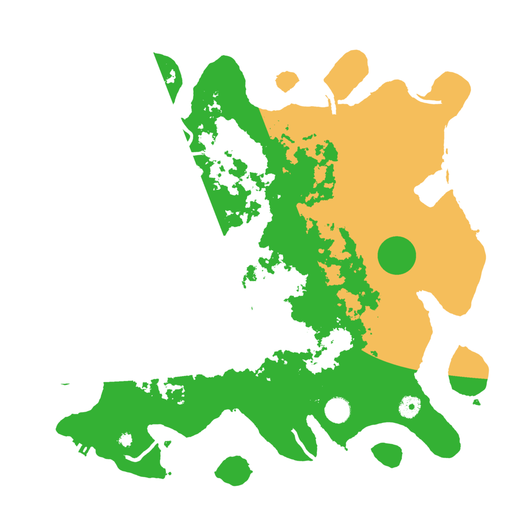 Biome Rust Map: Procedural Map, Size: 3600, Seed: 3013501