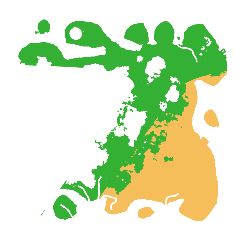 Biome Rust Map: Procedural Map, Size: 3500, Seed: 51291051