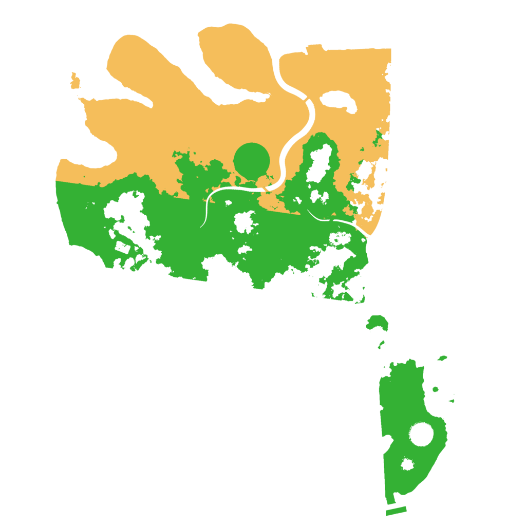 Biome Rust Map: Procedural Map, Size: 3850, Seed: 240317945