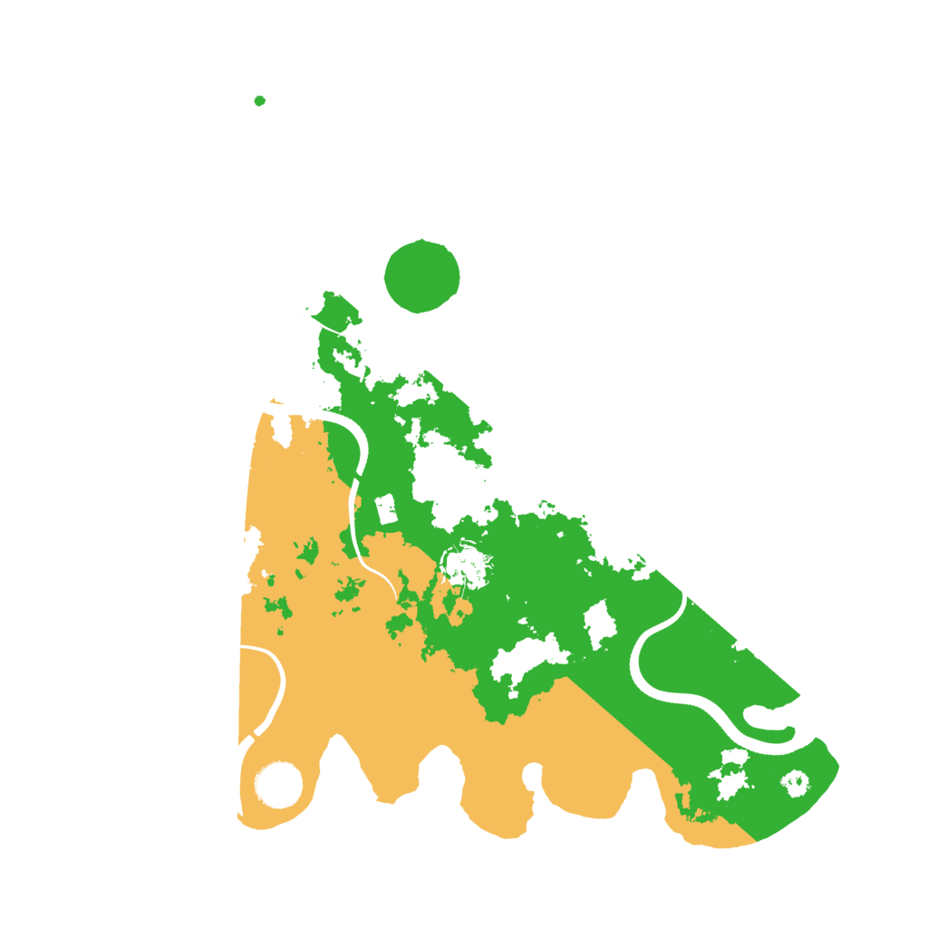 Biome Rust Map: Procedural Map, Size: 3500, Seed: 130622