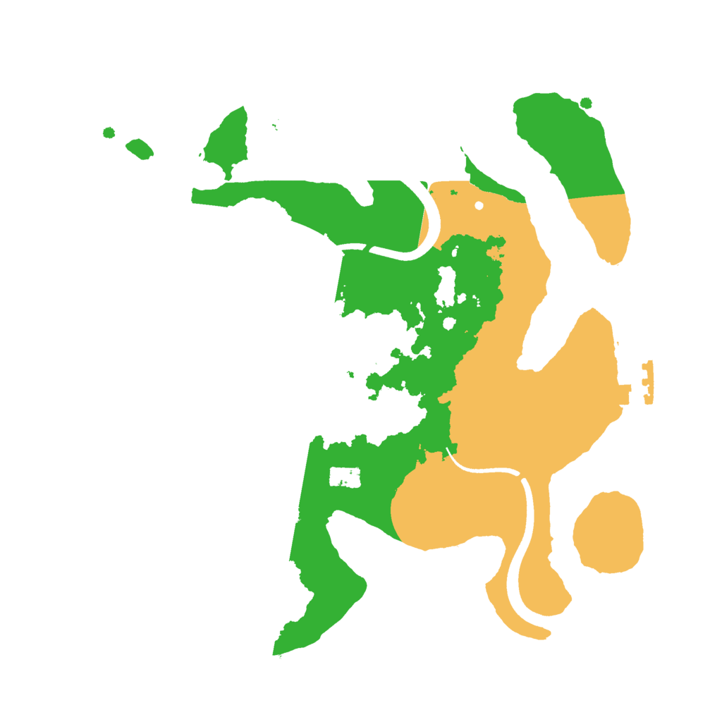 Biome Rust Map: Procedural Map, Size: 2500, Seed: 33268453
