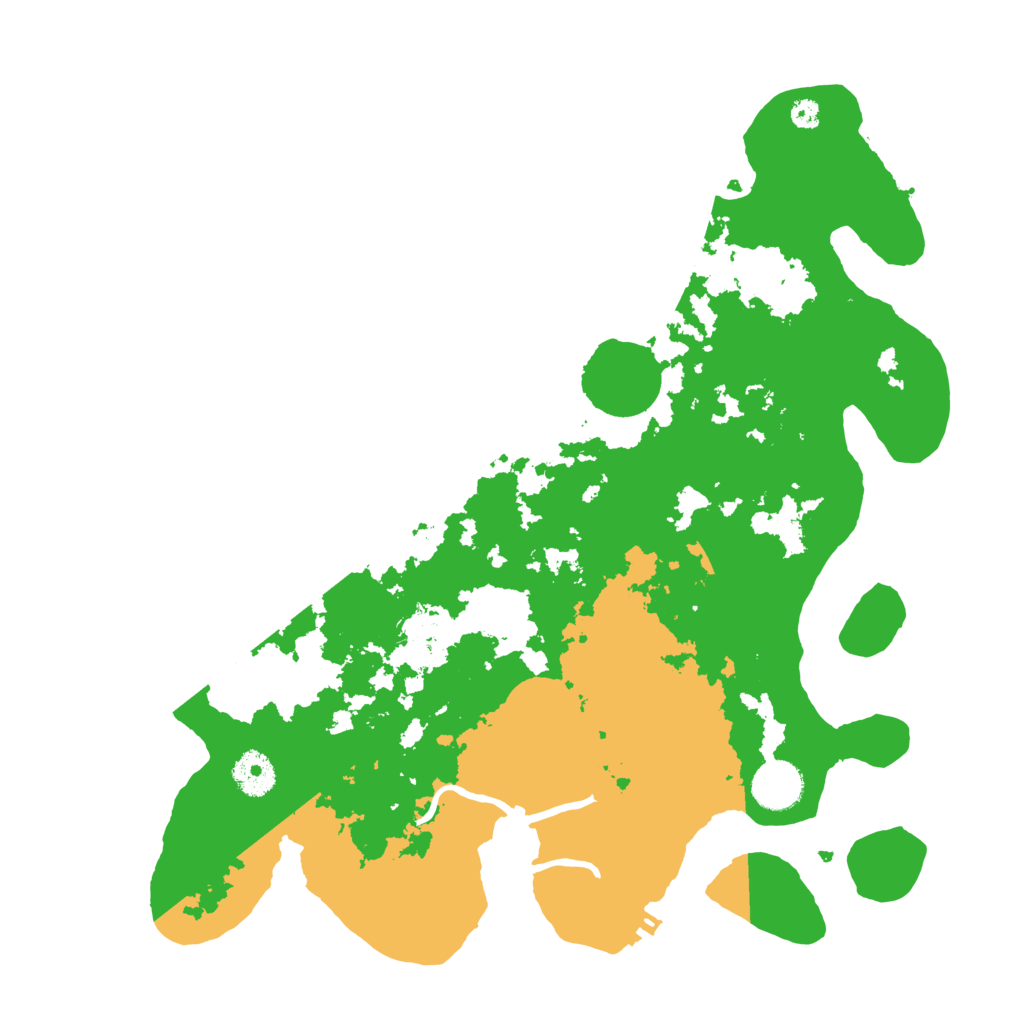 Biome Rust Map: Procedural Map, Size: 3600, Seed: 16841509