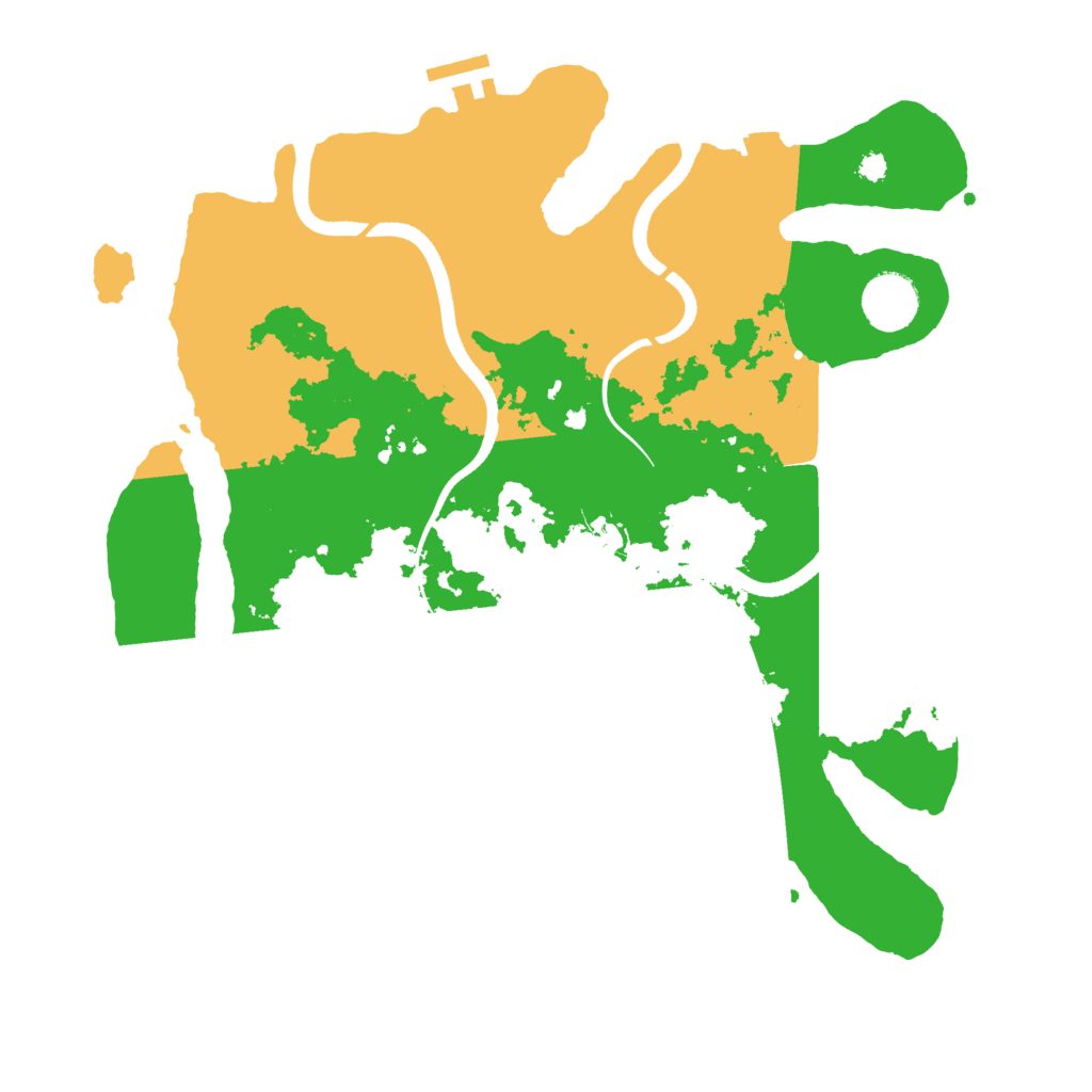 Biome Rust Map: Procedural Map, Size: 3500, Seed: 11404416