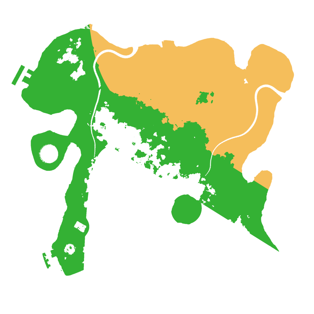Biome Rust Map: Procedural Map, Size: 3000, Seed: 1058451466