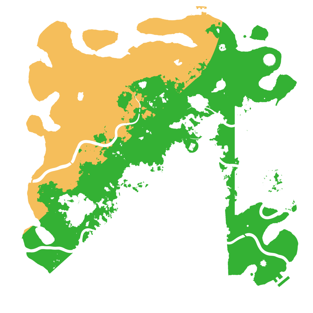 Biome Rust Map: Procedural Map, Size: 4500, Seed: 1402838025