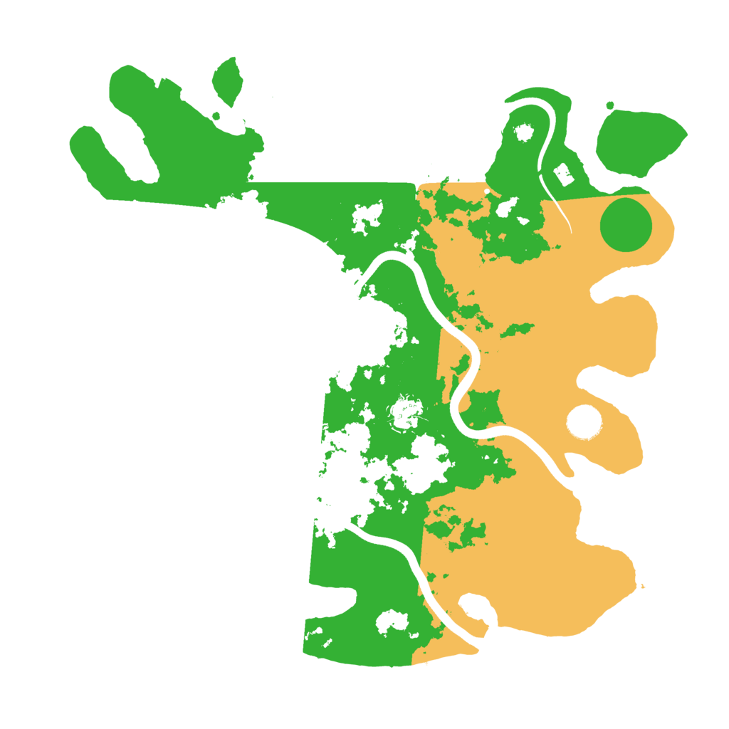 Biome Rust Map: Procedural Map, Size: 3700, Seed: 399583264