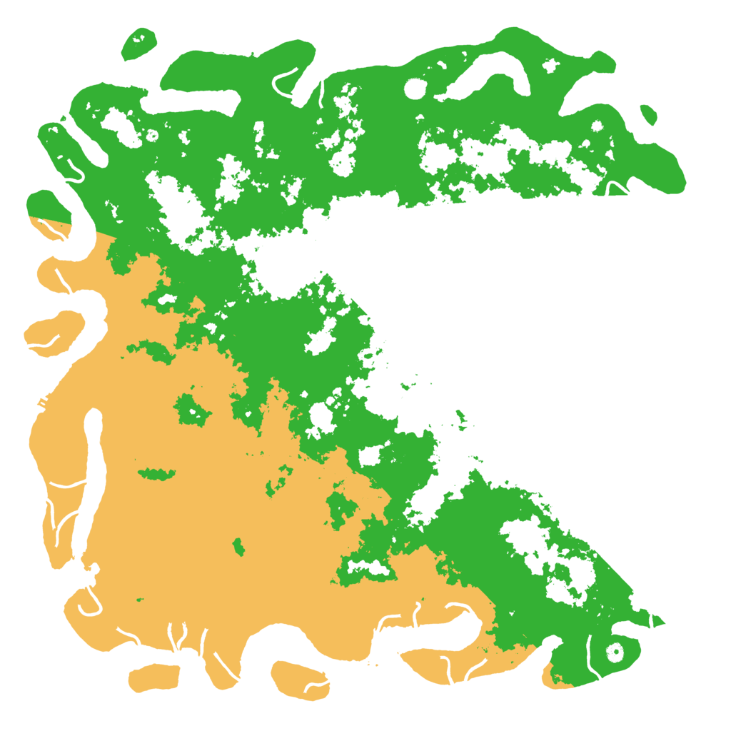 Biome Rust Map: Procedural Map, Size: 6000, Seed: 4189825