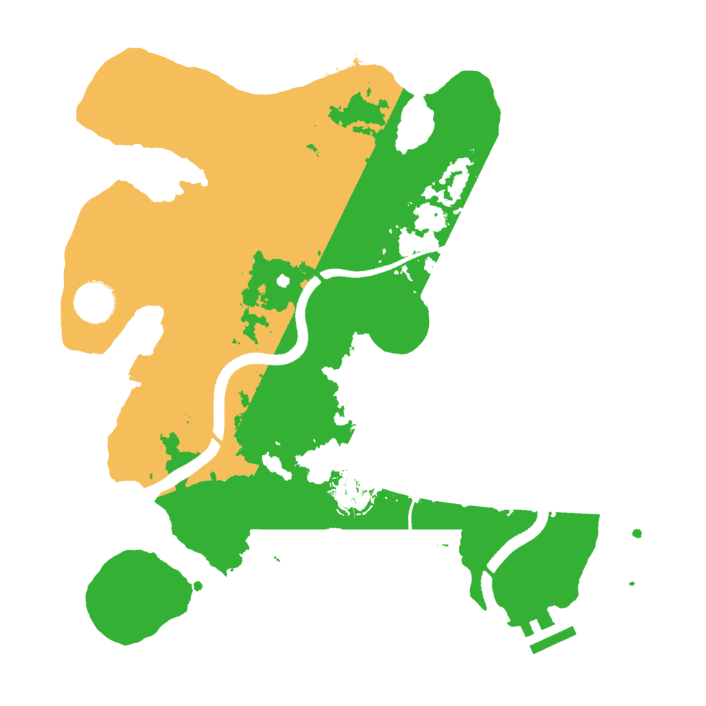 Biome Rust Map: Procedural Map, Size: 3000, Seed: 532510022