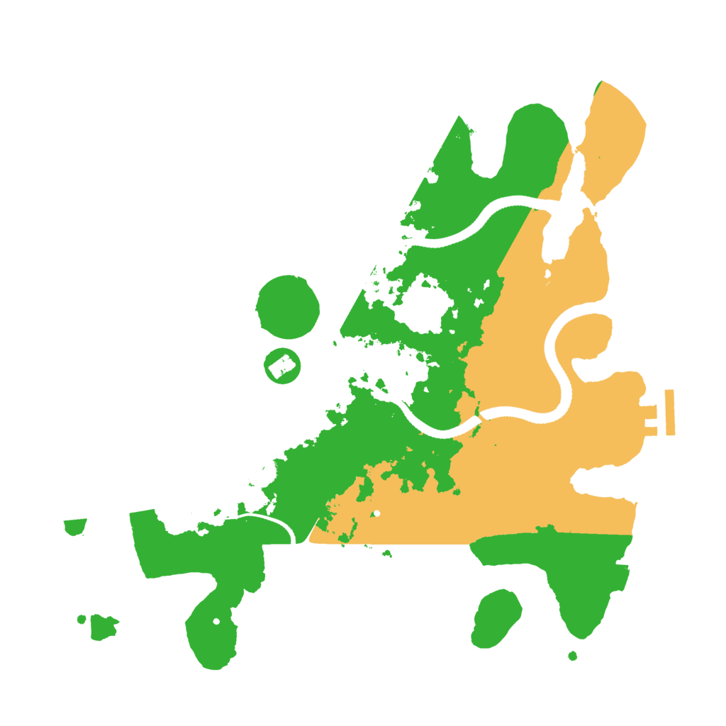 Biome Rust Map: Procedural Map, Size: 3200, Seed: 37631