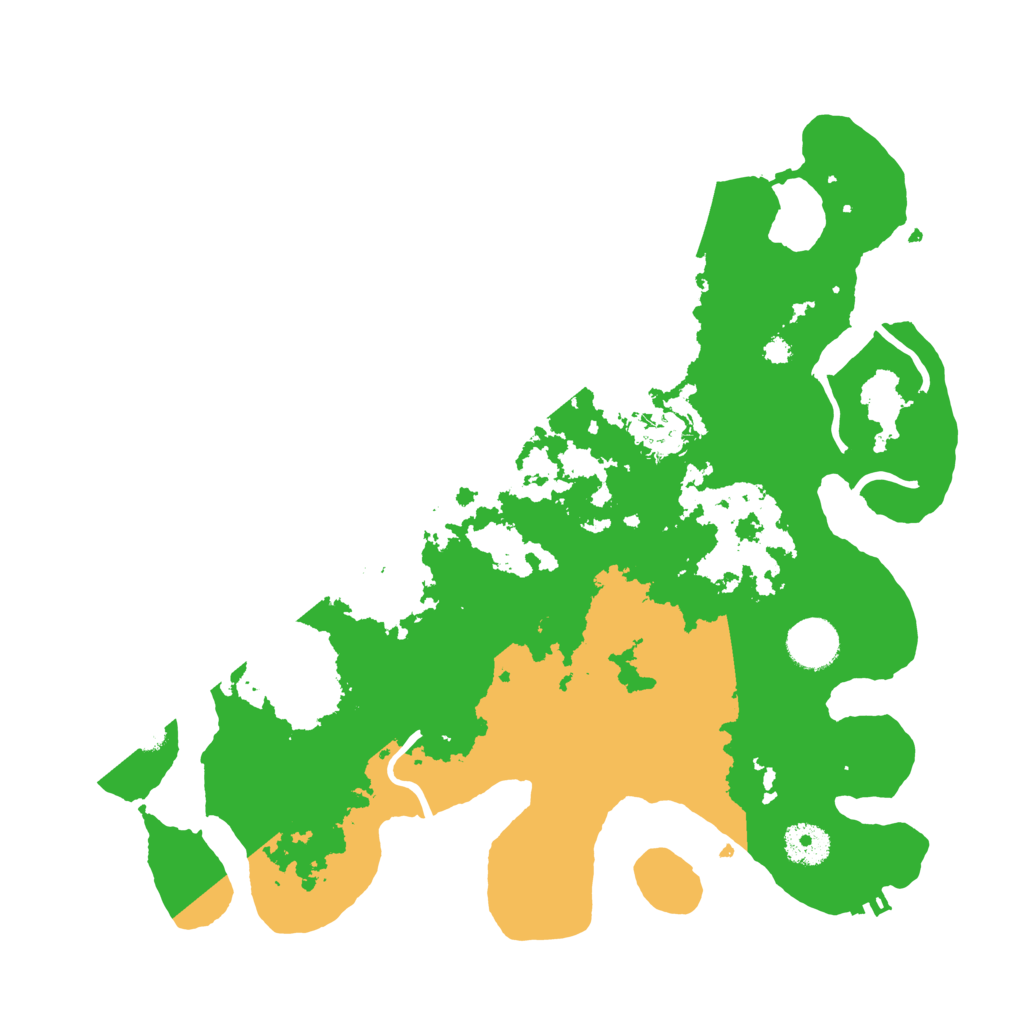 Biome Rust Map: Procedural Map, Size: 3500, Seed: 20001