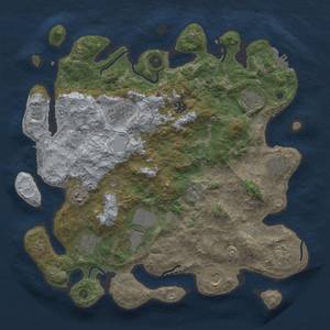 Thumbnail Rust Map: Procedural Map, Size: 3900, Seed: 1234567, 19 Monuments