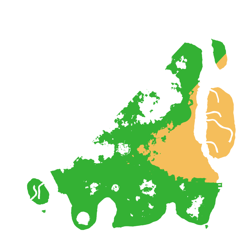 Biome Rust Map: Procedural Map, Size: 3500, Seed: 972128042